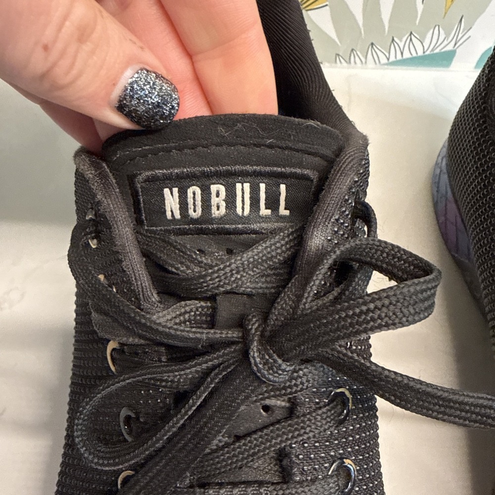 Black Women's Lace-Up Casual Sneakers - Picture 6 of 9